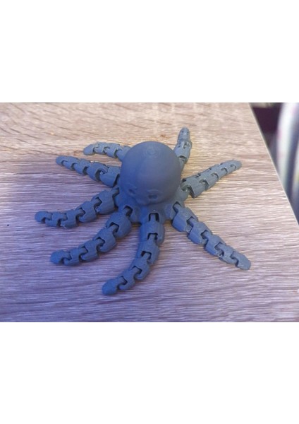 12CM Ufak Hareketli Örümcek Balığı Pla Doğal Malzeme Md3
