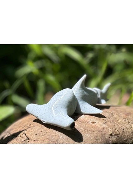11CM Ufak Hareketli Çekiç Kafa Köpek Balığı Pla Doğal Malzeme