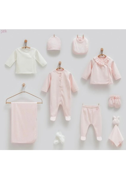 Incibaby % 100 Pamuk 10'lu Kız Bebek Hastane Çıkış Seti Yeni Sezon