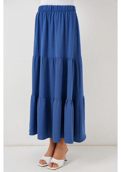 Ayrobin Uzun Etek 8048 - Indigo fiyatları