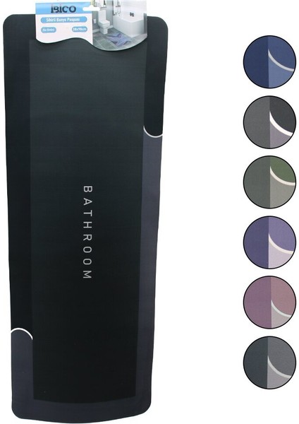 Dikdörtgen - Mat Renkler 38X98CM Su Emici - Sihirli Banyo Paspası Elastik (3791) fiyatları