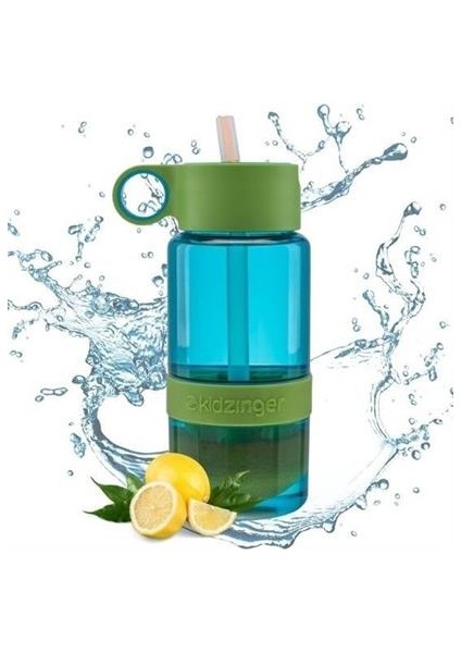 Buffer® Narenciye Limon Sıkmalı Pratik Detoks Atıcı Su Matarası Spor Şişesi
