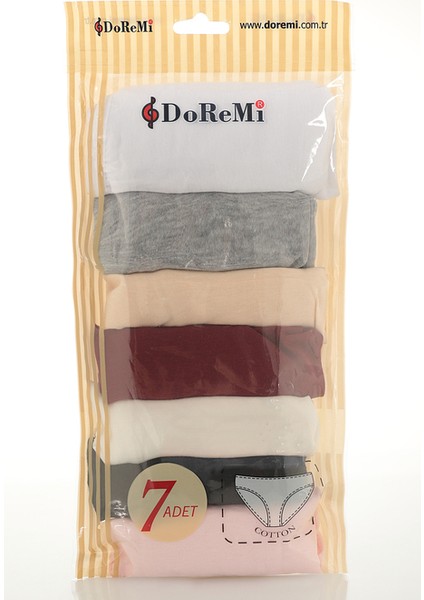 Düz Daily Fit 7'li Günlük Rahat Kalıp Kadın Külot