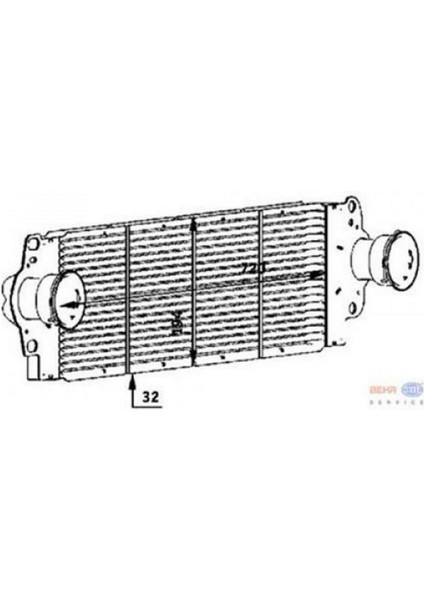 8ML376723-511 Turbo Radyatörü Intercooler Transporter T5 -Multivan V 720X194X32 Dpmah