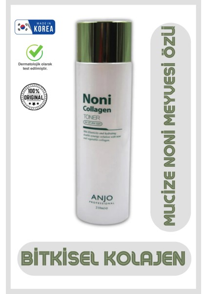 Cildi Besleyen Nemlendiren Noni Meyve Özlü ve Bitkisel Kolajen Içeren Arındırıcı Tonik 210ML