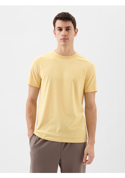 Erkek Sarı Everyday Soft T-Shirt