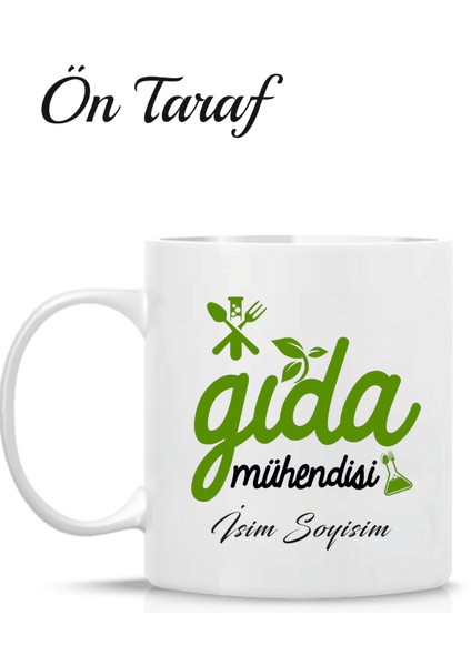 Gıda Mühendisi Kişiye Özel Tasarım Kupa Bardak