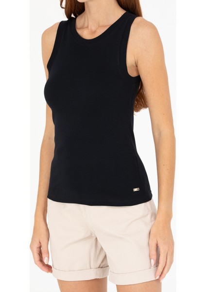 Kadın Siyah Tişört 50266320-VR046