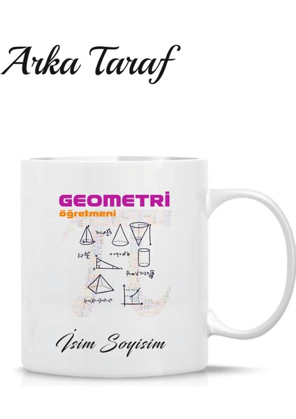 Geometri Öğretmeni Kişiye Özel Tasarım Kupa Bardak fiyatları
