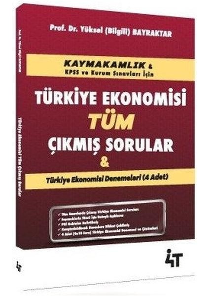 Türkiye Ekonomisi Tüm Çıkmış Sorular
