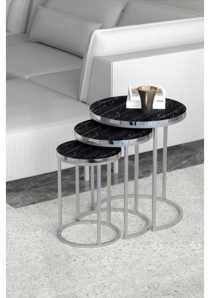 Zigon Sehpa C Lüx Gümüş Bendir fiyatları