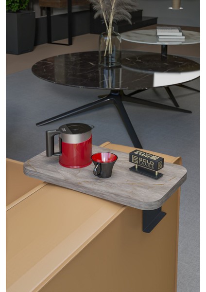 Yan Sehpa Ayarlanabilir Tepsi Dikdörtgen Dekoratif Modern Yatay Dikey Koltuk Sehpası Gordion