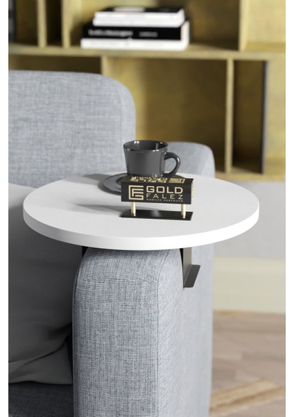 Yan Sehpa Ayarlanabilir Tepsi Dekoratif Modern Tepsi Beyaz fiyatları