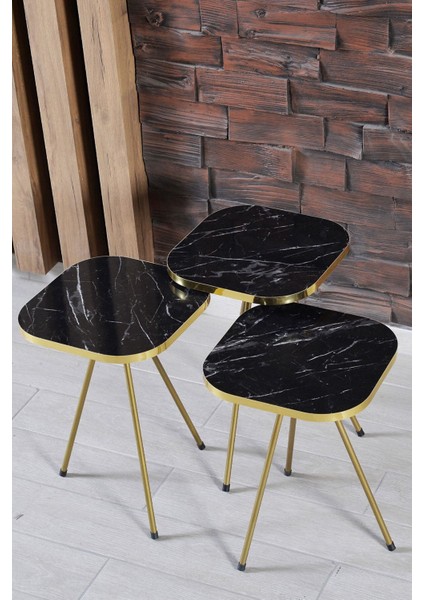 Zigon Sehpa Metal Ayak Kr. Altın Bendir