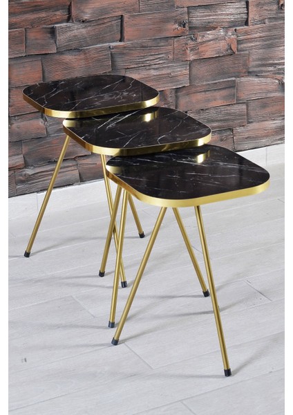 Zigon Sehpa Metal Ayak Kr. Altın Bendir