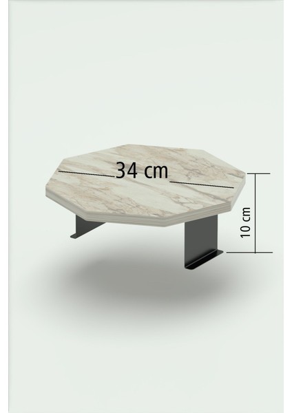 Yan Sehpa Ayarlanabilir Tepsi Dekoratif Modern Tepsi Sekizgen Efes indirimleri