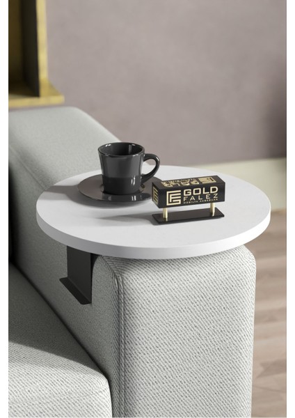 Yan Sehpa Ayarlanabilir Tepsi Dekoratif Modern Tepsi Koltuk Sehpası Beyaz fiyatları