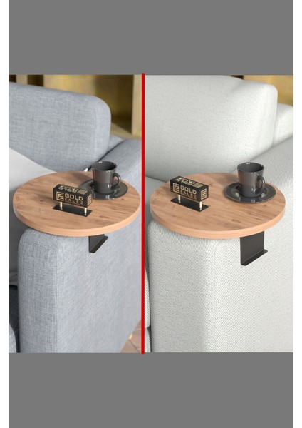 Yan Sehpa Ayarlanabilir Tepsi Dekoratif Modern Tepsi Atlantik Çam indirimleri