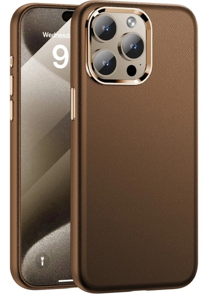 Lifemaxs iPhone 14 Pro Max,15,15 Pro,15 Pro Max,16,16 Plus,16 Pro,16 Pro MAXPC09 Elegance Deri Magsafe Kapak
