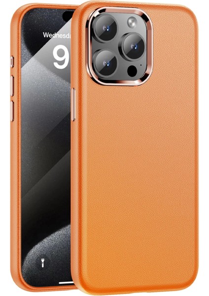 Lifemaxs iPhone 14 Pro Max,15,15 Pro,15 Pro Max,16,16 Plus,16 Pro,16 Pro MAXPC09 Elegance Deri Magsafe Kapak