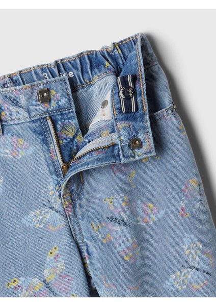 Kız Bebek Mavi Pull-On Straight Leg Jean Pantolon fiyatları