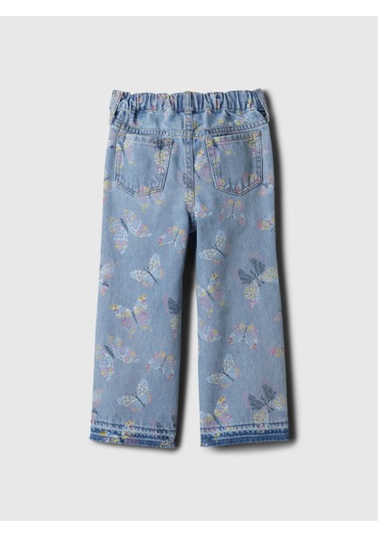 Kız Bebek Mavi Pull-On Straight Leg Jean Pantolon modelleri