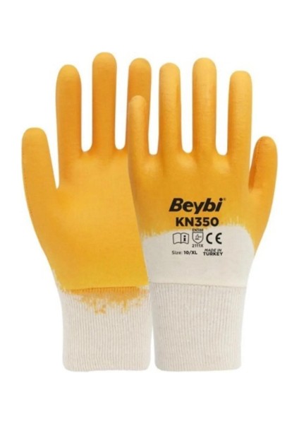 KN350 Nitril Işçi Montaj Eldiveni No 9 12 Adet