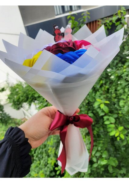 7 Li Solmayan Gül Buketi Karışık Renk Dışı Beyaz fiyatları