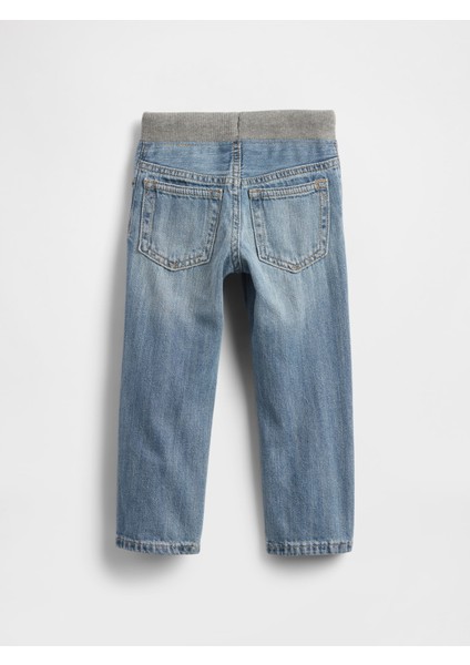 Erkek Bebek Mavi Pull-On Slim Washwell™ Jean Pantolon
