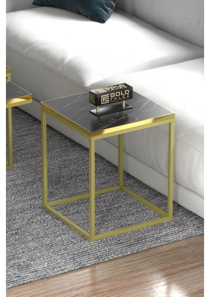 Orta Sehpa ve Zigon Sehpa 5'li Lüx Set Altın Bendir indirimleri