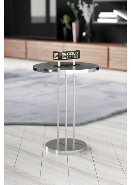 Orta Sehpa ve Zigon Sehpa Terra Set Gümüş Antrasit Ceviz fırsatları