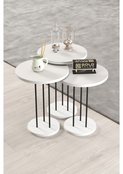 Orta Sehpa ve Zigon Sehpa Terra Set Beyaz fırsatları