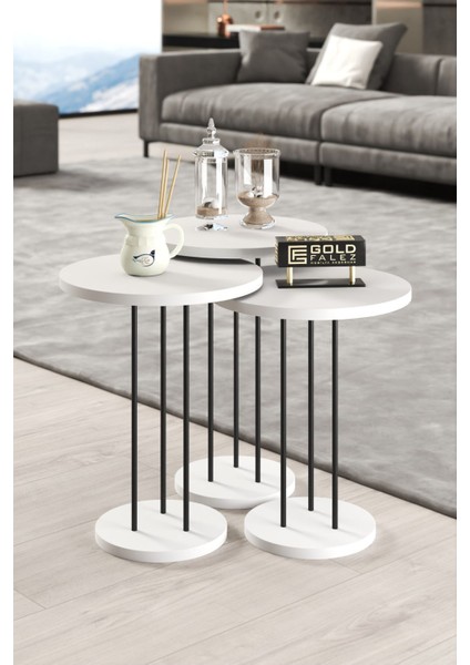 Orta Sehpa ve Zigon Sehpa Terra Set Beyaz indirimleri