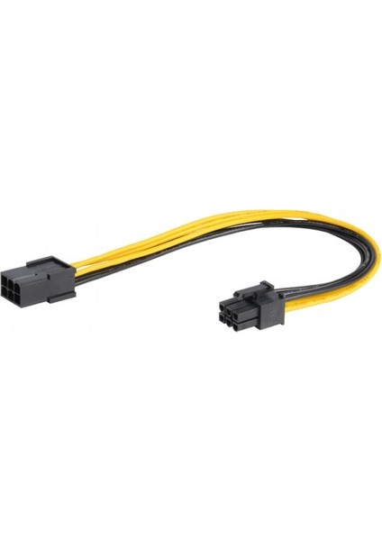 20 cm 6 Pin Ekran Kartı Power Uzatma Kablosu 6 Pin Uzatma Kablosu