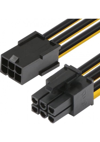 20 cm 6 Pin Ekran Kartı Power Uzatma Kablosu 6 Pin Uzatma Kablosu