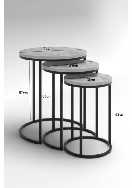 Orta Sehpa ve Zigon Sehpa Set Ikili Lüx C Zigon Ceviz indirimleri