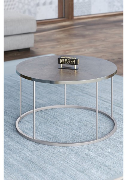 Orta Sehpa ve Zigon Sehpa Terra Gümüş Gordion