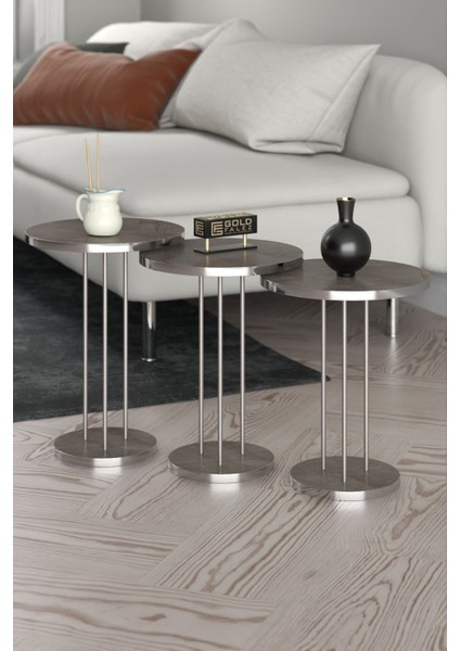 Orta Sehpa ve Zigon Sehpa Terra Gümüş Gordion fırsatları