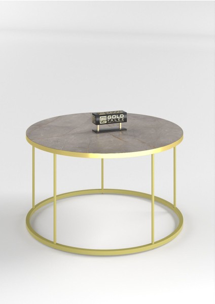 Orta Sehpa ve Zigon Sehpa Terra Set Gold Gordion modelleri