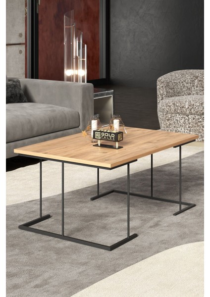 Orta Sehpa ve Zigon Sehpa Solo Set Atlantik Çam modelleri