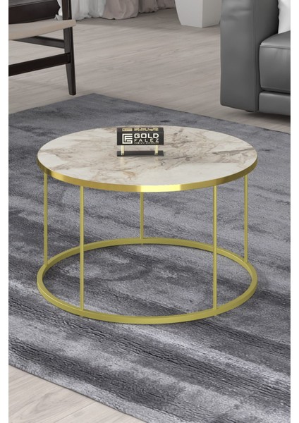 Orta Sehpa ve Zigon Sehpa Terra Set Gold Efes fırsatları