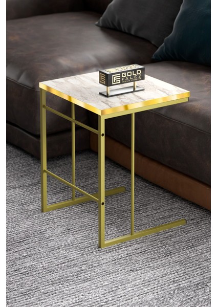 Orta Sehpa ve Zigon Sehpa Solo Set Gold Efes modelleri