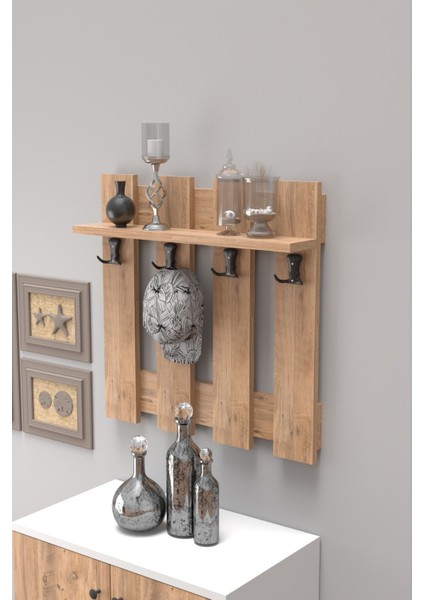 Askılık Portmanto Çit Duvar Askılığı Elbise Askılığı Ceviz fırsatları