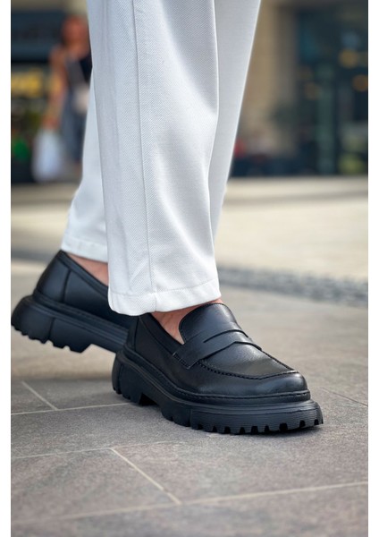 C-Erkek Siyah Loafer Ayakkabı CH2417