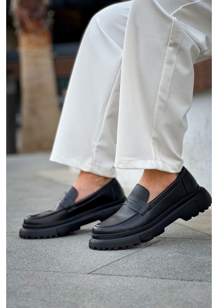 C-Erkek Siyah Loafer Ayakkabı CH2417