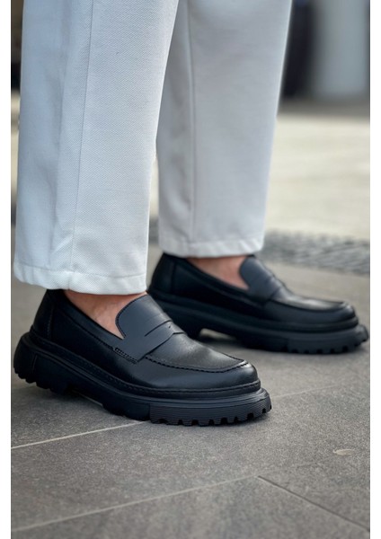 C-Erkek Siyah Loafer Ayakkabı CH2417