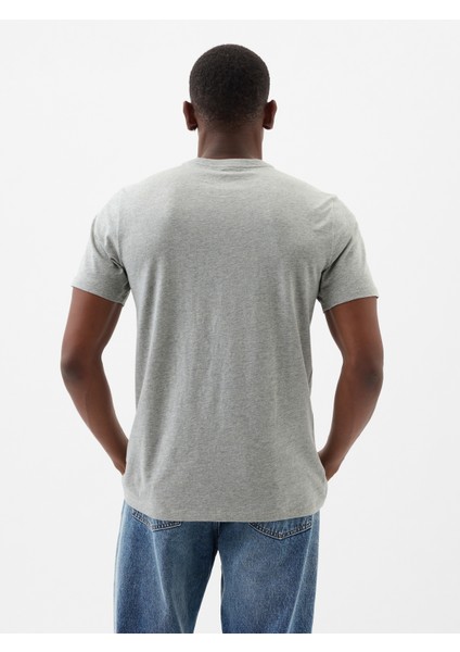 Erkek Gri Everyday Soft Gap Logo T-Shirt