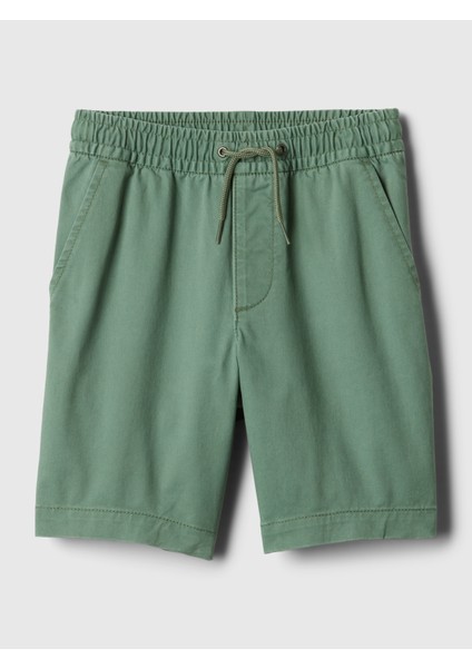 Erkek Çocuk Yeşil Twill Easy Şort