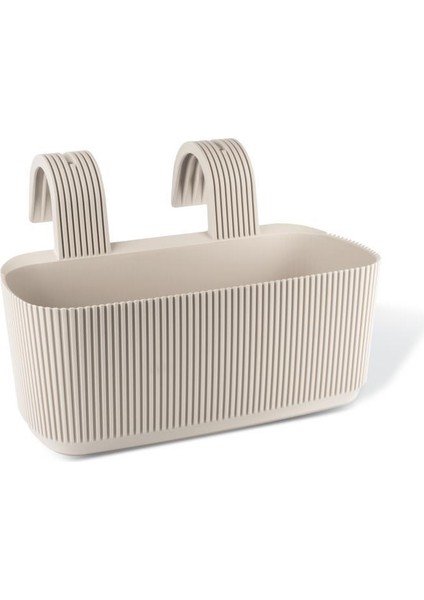 KRS-249 Dekoratif Plastik Pera Askılı Balkon Saksı 3.2 Litre