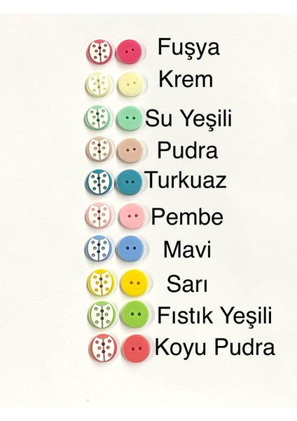 Bebek Düğmesi / Uğur Böceği Model 4 / 10 Adet /